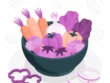 Illustration d'un bol de légumes.