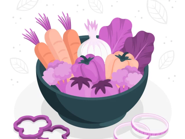 Illustration d'un bol de légumes.